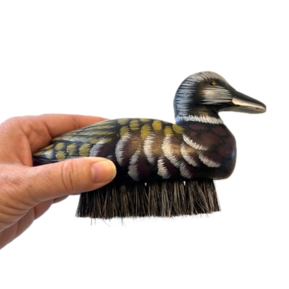 Vintage Mallard Duck Shoe Shine Brush